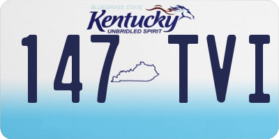 KY license plate 147TVI