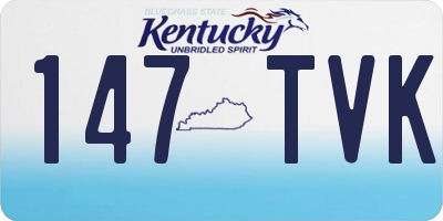 KY license plate 147TVK
