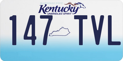 KY license plate 147TVL