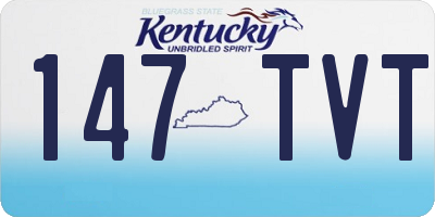 KY license plate 147TVT