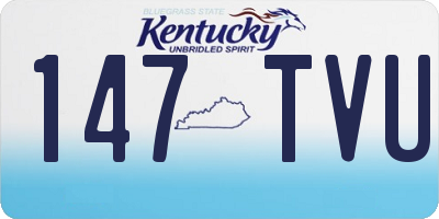 KY license plate 147TVU