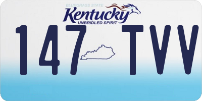 KY license plate 147TVV