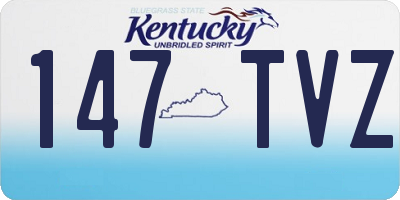 KY license plate 147TVZ