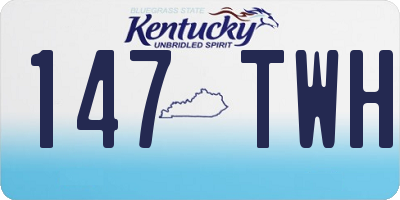 KY license plate 147TWH