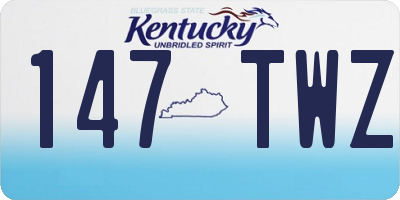 KY license plate 147TWZ