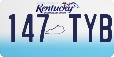 KY license plate 147TYB