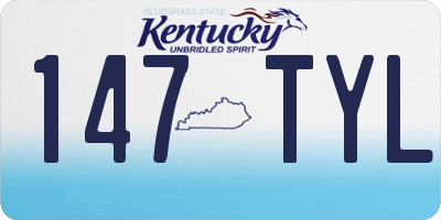 KY license plate 147TYL