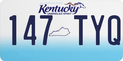 KY license plate 147TYQ