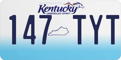 KY license plate 147TYT