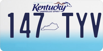 KY license plate 147TYV