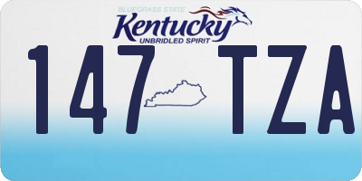 KY license plate 147TZA