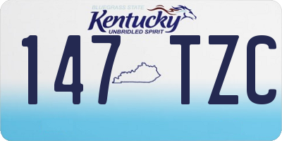 KY license plate 147TZC