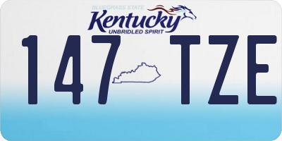 KY license plate 147TZE