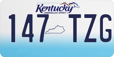 KY license plate 147TZG