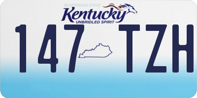 KY license plate 147TZH