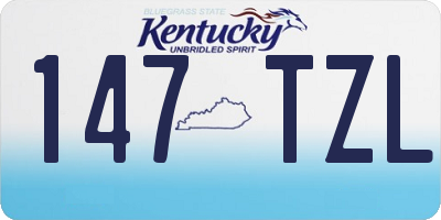 KY license plate 147TZL