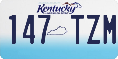 KY license plate 147TZM