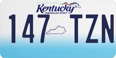 KY license plate 147TZN