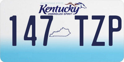 KY license plate 147TZP