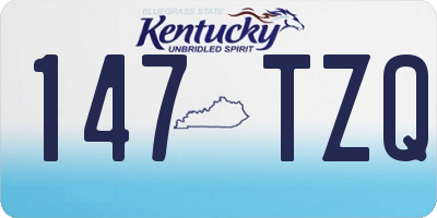 KY license plate 147TZQ