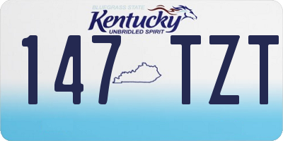 KY license plate 147TZT