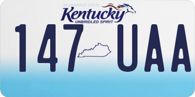 KY license plate 147UAA