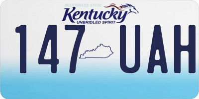 KY license plate 147UAH