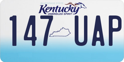 KY license plate 147UAP