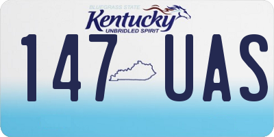 KY license plate 147UAS