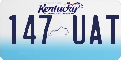 KY license plate 147UAT