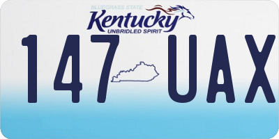 KY license plate 147UAX