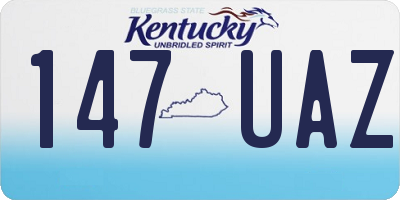 KY license plate 147UAZ