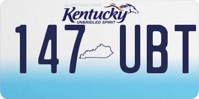 KY license plate 147UBT