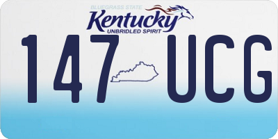 KY license plate 147UCG