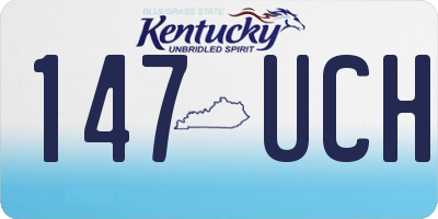 KY license plate 147UCH