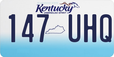 KY license plate 147UHQ