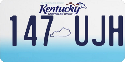 KY license plate 147UJH