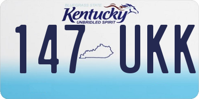 KY license plate 147UKK