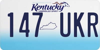 KY license plate 147UKR
