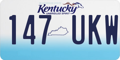 KY license plate 147UKW