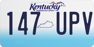 KY license plate 147UPV