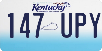KY license plate 147UPY