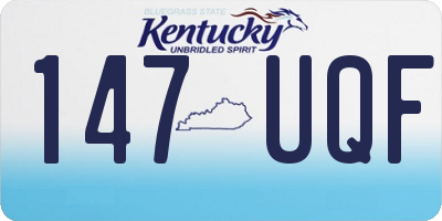 KY license plate 147UQF