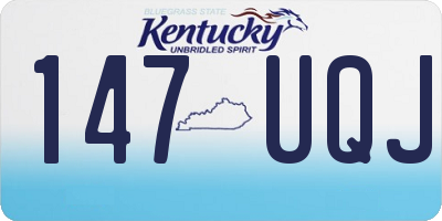 KY license plate 147UQJ