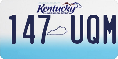 KY license plate 147UQM