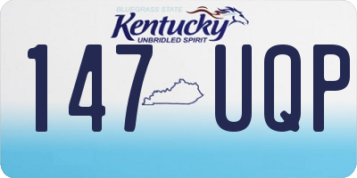 KY license plate 147UQP