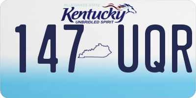 KY license plate 147UQR