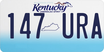 KY license plate 147URA