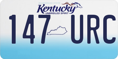 KY license plate 147URC