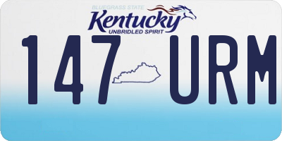 KY license plate 147URM